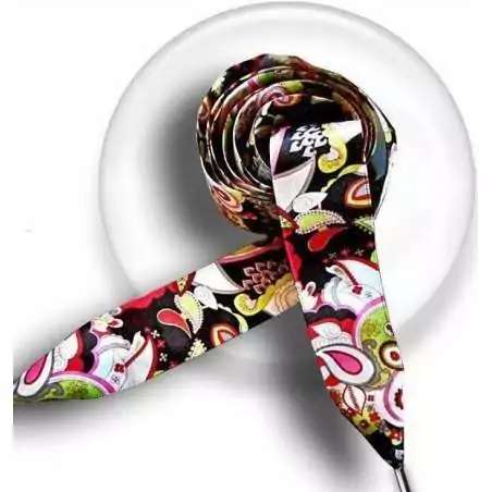 Lacets en satin à motifs japonisants pour vos chaussures