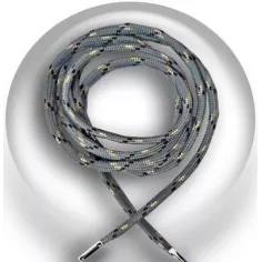 Lacets paracorde gris acier&nbsp;+&nbsp;noir pour vos chaussures 2