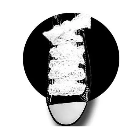 Lacets de chaussures blancs en dentelle -Achat|Vente en…