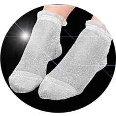Chaussettes pailletées argent pour vos jolis pieds
