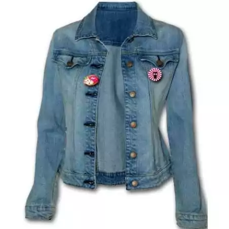 Badge chat japonais kawaii tout mimi Badge chat japonais kawaii tout mimi