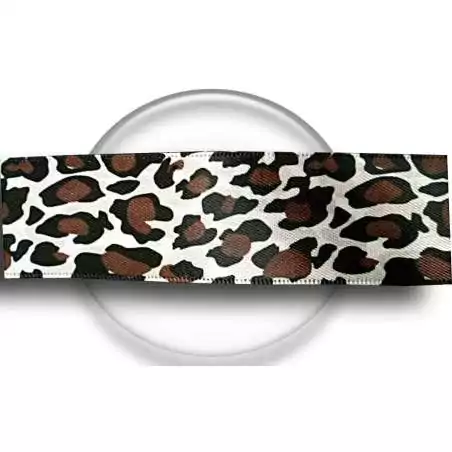 Lacets satin large panthère sable pour vos chaussures