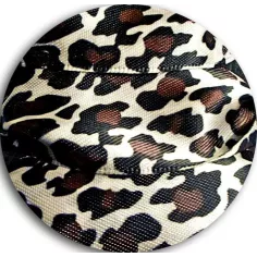 Lacets satin large&nbsp;panthère sable pour vos chaussures 2