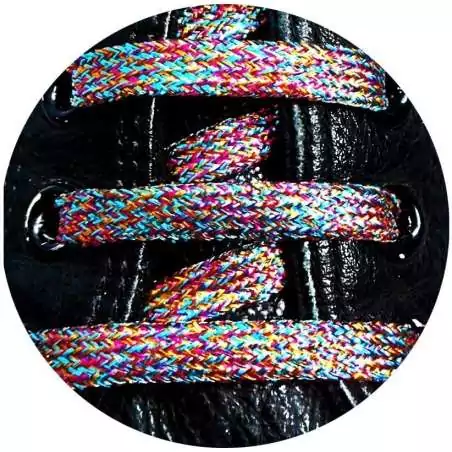 Lacets multicolores paillettes pour vos chaussures Lacets multicolores paillettes pour vos chaussures