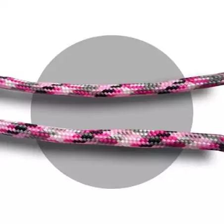 Lacets paracorde rose, gris, blanc & noir pour vos chaussures Lacets paracorde rose, gris, blanc & noir pour vos chaussures