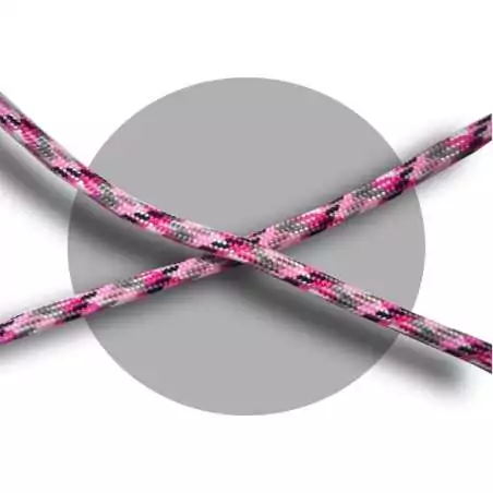 Lacets paracorde rose, gris, blanc & noir pour vos chaussures Lacets paracorde rose, gris, blanc & noir pour vos chaussures
