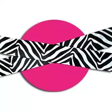 Lacets satin large zèbre noir  & blanc pour vos chaussures