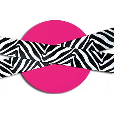 Lacets satin large zèbre noir &nbsp;& blanc pour vos chaussures