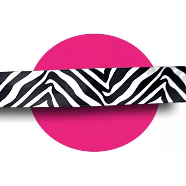 Lacets satin large zèbre noir &nbsp;& blanc pour vos chaussures