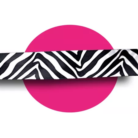 Lacets satin large zèbre noir &nbsp;& blanc pour vos chaussures