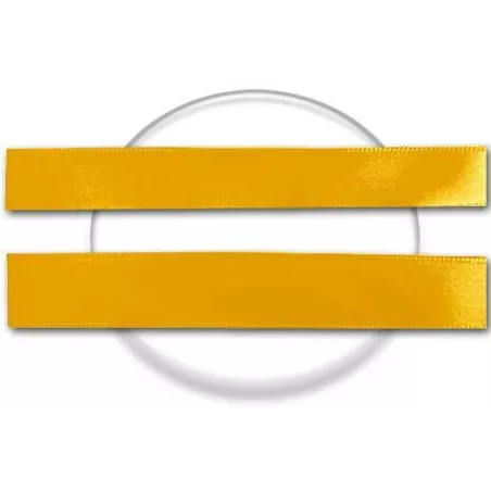 Lacets en satin&nbsp;jaune moutarde. pour vos chaussures