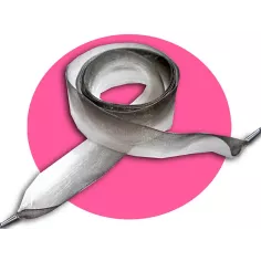 Lacets organdi dégradé de gris à noir. pour vos chaussures