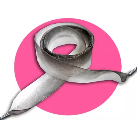 Lacets organdi dégradé de gris à noir. pour vos chaussures