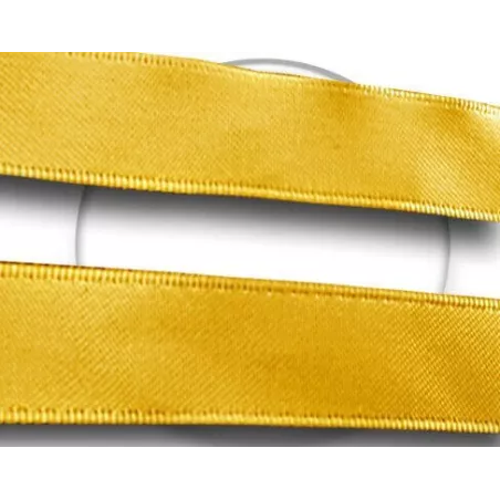 Lacets larges en satin moutarde pour vos chaussures