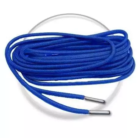 Lacets ronds en paracorde bleu électrique pour vos chaussures