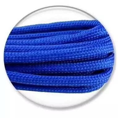 Lacets ronds en paracorde bleu électrique pour vos chaussures
