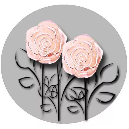 1 paire x ​décorations de lacets rose rose poudré