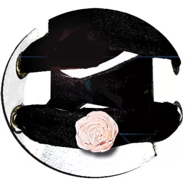 1 paire x ​décorations de lacets rose rose poudré