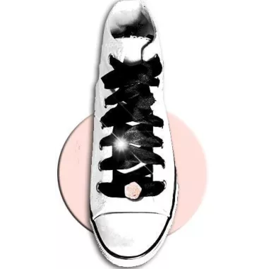 1 paire x ​décorations de lacets rose rose poudré