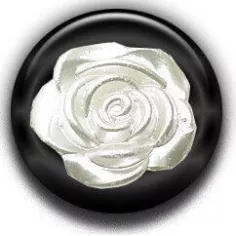 Décorations de lacets de chaussures fleur rose blanche.… 2