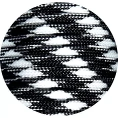 Lacets bicolores paracorde en noir & blanc pour vos chaussures 2