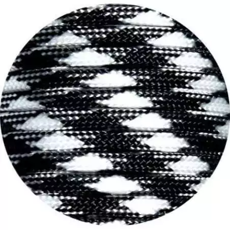 Lacets bicolores paracorde en noir & blanc pour vos chaussures