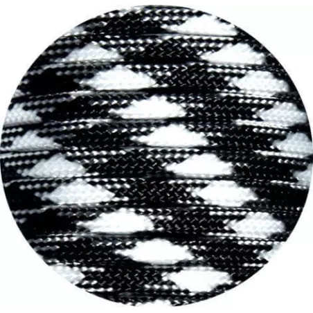 Lacets de chaussures noirs blancs bicolores ronds, en…