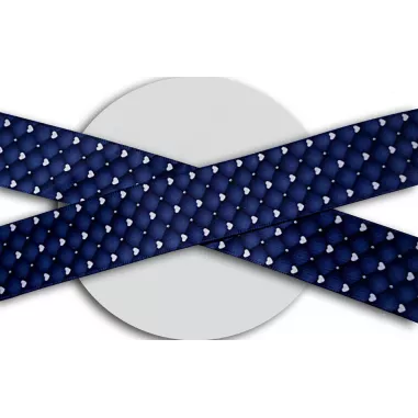 Lacets satin effet doudoune & coeurs : 2 coloris pour vos…