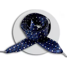 Lacets satin effet doudoune & coeurs : 2 coloris pour vos…