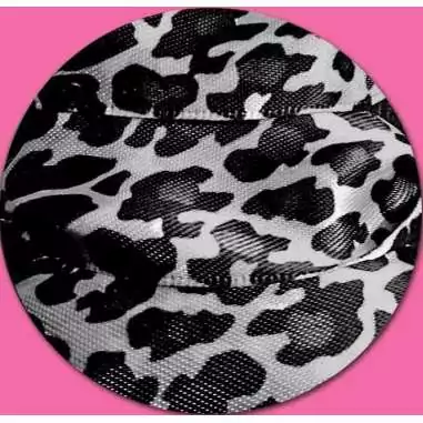 Lacets satin large gris panthère pour vos chaussures