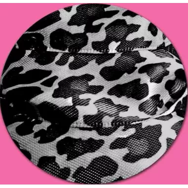 Lacets satin large gris panthère pour vos chaussures