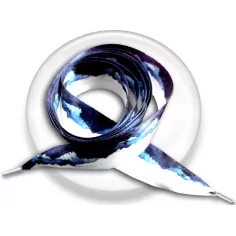 Lacets larges satin aquarelle Japon pour vos chaussures