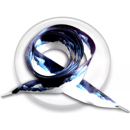 Lacets larges satin aquarelle Japon pour vos chaussures