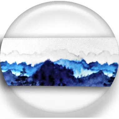 Lacets larges satin aquarelle Japon pour vos chaussures