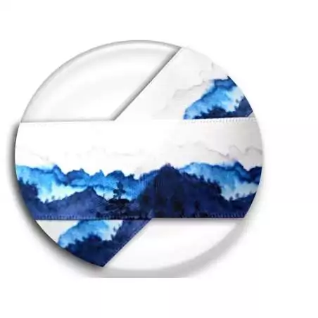 Lacets larges satin aquarelle Japon pour vos chaussures