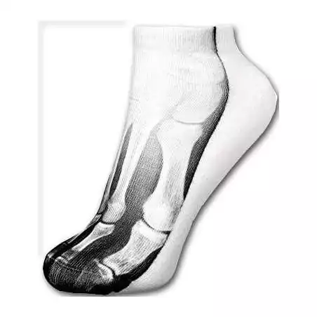 Socquettes décor squelette pour vos jolis pieds Socquettes décor squelette pour vos jolis pieds