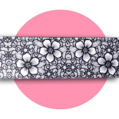 Lacets de chaussures larges satin dentelle…