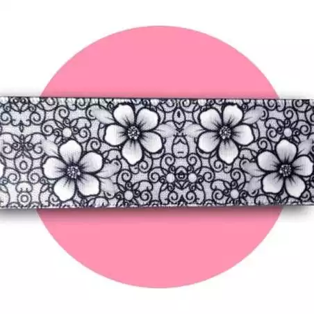 Lacets larges satin dentelle& fleurs pour vos chaussures