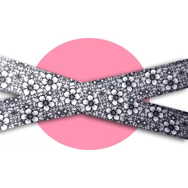 Lacets de chaussures larges satin dentelle…