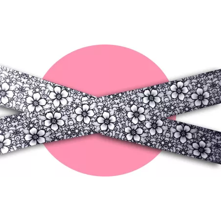 Lacets de chaussures larges satin dentelle…