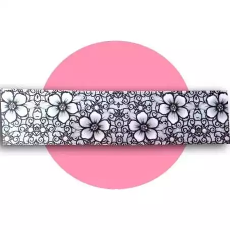 Lacets larges satin dentelle& fleurs pour vos chaussures