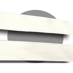 Lacets larges en satin blanc&nbsp;cassé pour vos chaussures 2