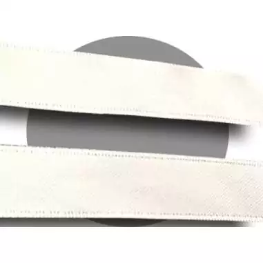 Lacets larges en satin blanc cassé pour vos chaussures