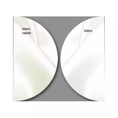 Lacets larges en satin blanc cassé pour vos chaussures