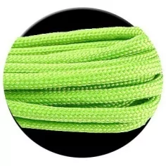 Lacets paracorde ronds en vert fluo pour vos chaussures 2
