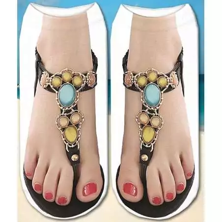 Socquettes effet sandales pour vos jolis pieds