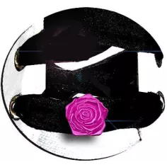 Décorations de lacets de chaussures fleur rose blanche.…