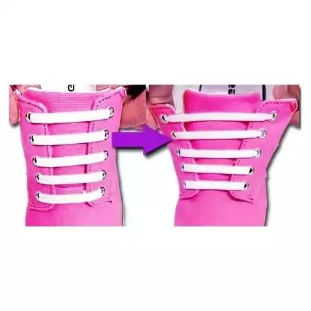 Lacet extensible silicone plat & coloré pour vos chaussures Lacet extensible silicone plat & coloré pour vos chaussures