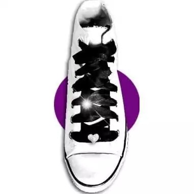 Envie de décorer vos chaussures ? Décorations coeurs facettes argenté