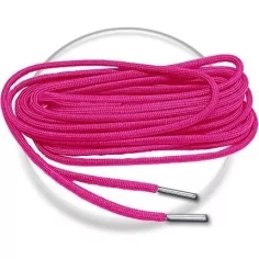 Lacets paracorde ronds rose fuchsia pour vos chaussures